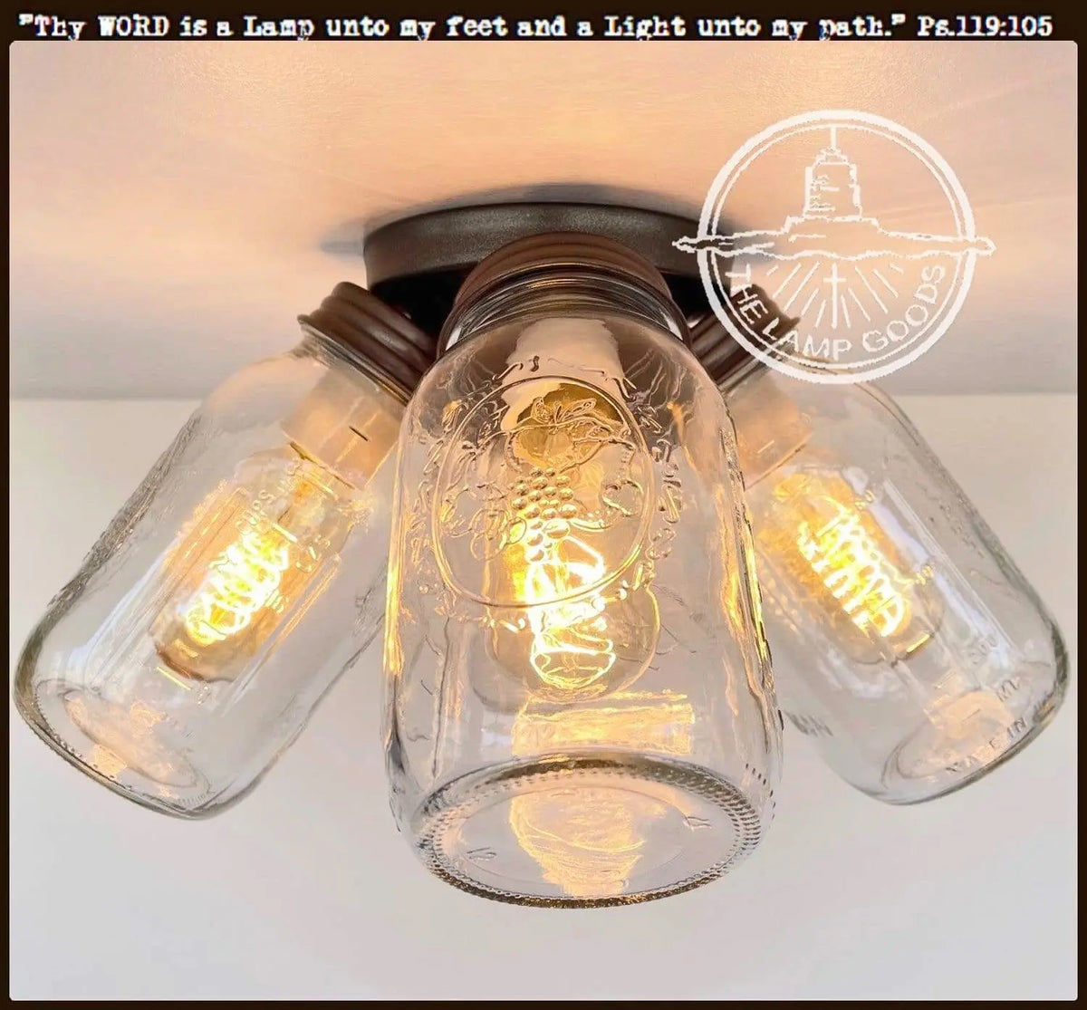 Mason Jar Ceiling Lights | Mason Jar Track Lighting | Mason Jar Flush ...