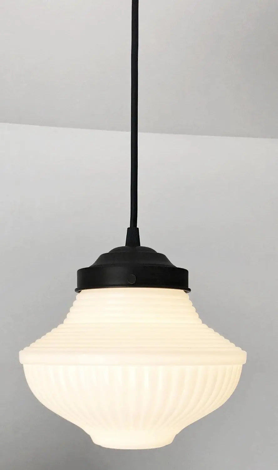 Vintage milk top glass pendant lights