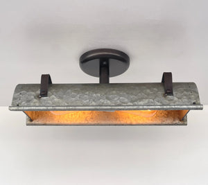 Galvanized Metal Ceiling Light The Lamp Goods