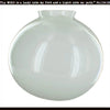 10" milk glass replacement globe for lamps
