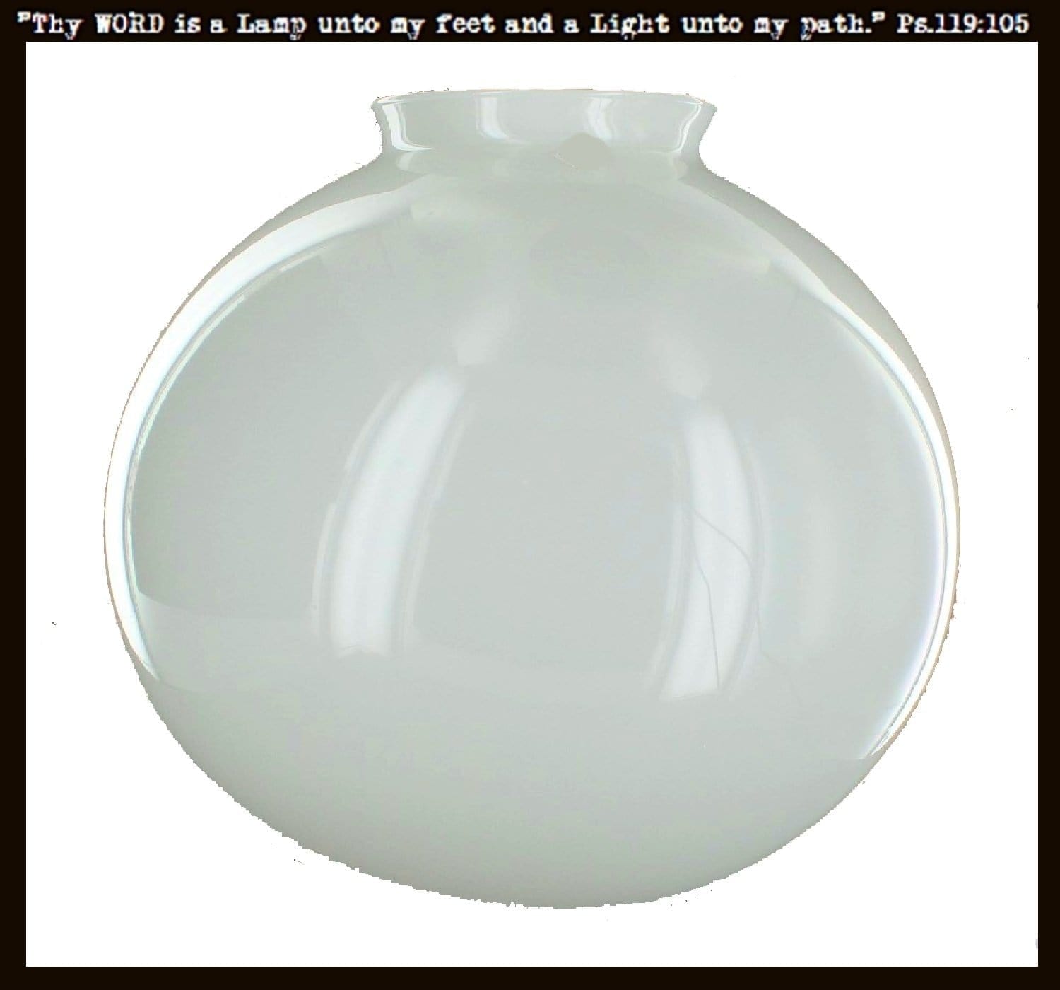 Milk glass on sale globe replacement