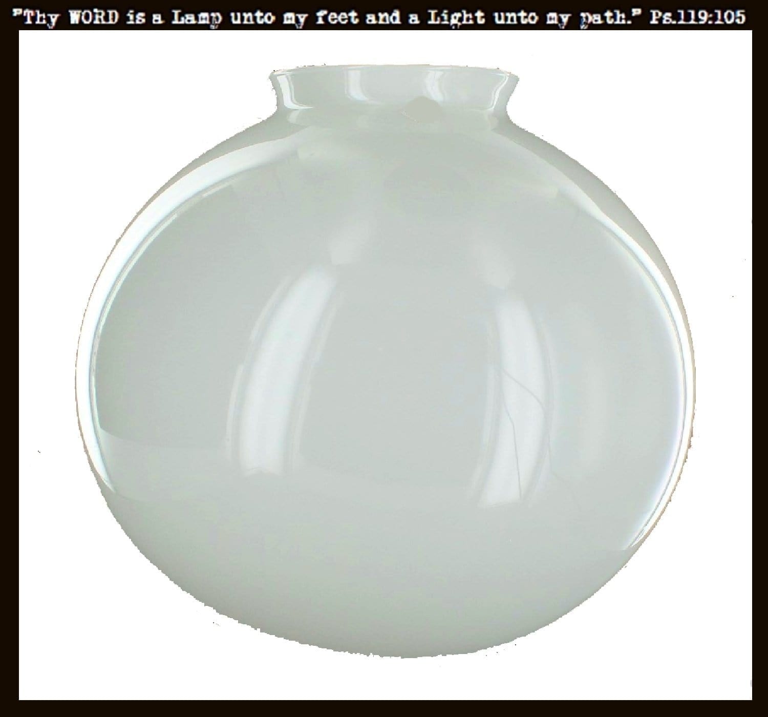 thumbnail image 2 of AGICLULU White Glass Globe Lap Shade Replaceent Glass Globe Shade 2 of 12