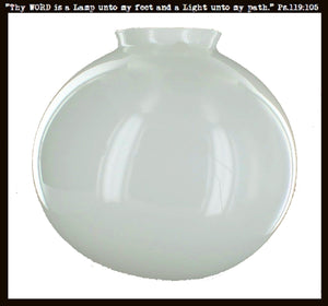 Milk Glass 8" Replacement Globe The Lamp Goods