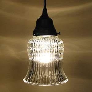 Vintage Bell Glass Hanging Pendant Light The Lamp Goods
