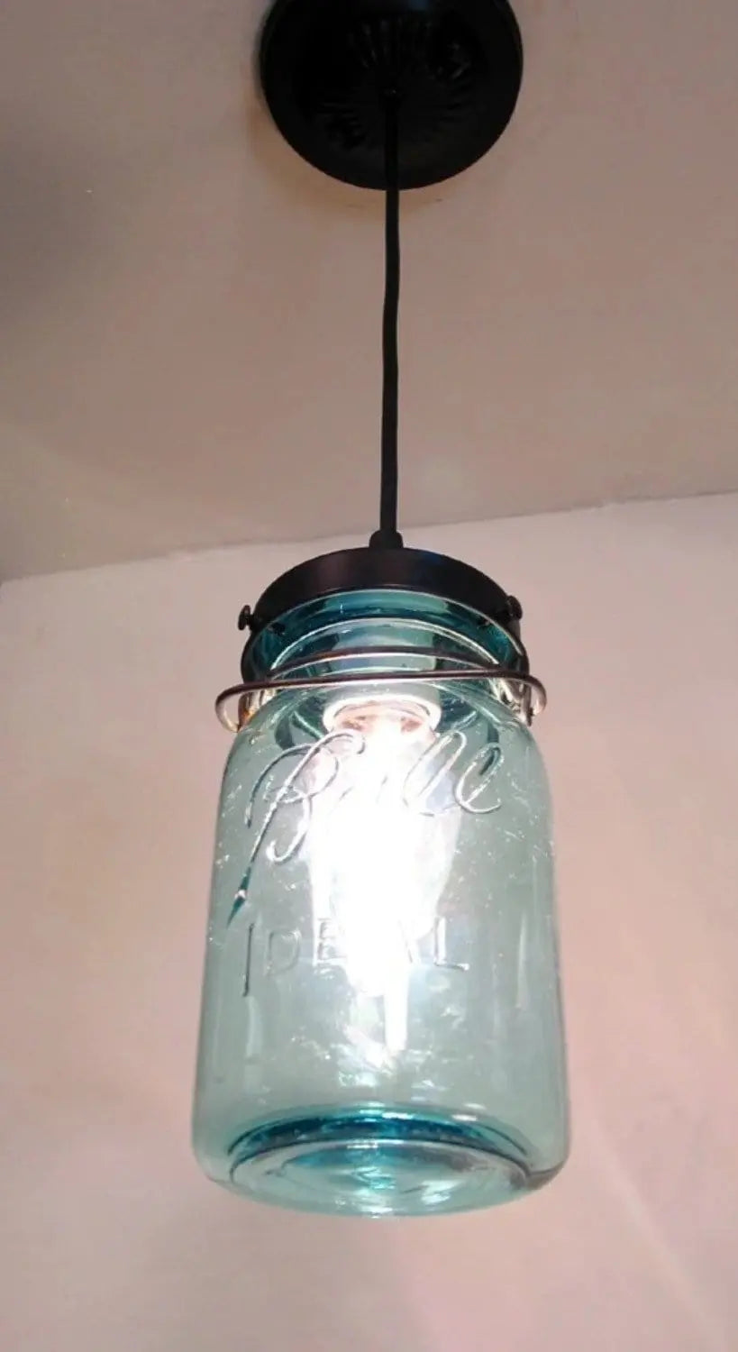 Big Mason Jar Pendant Lamp