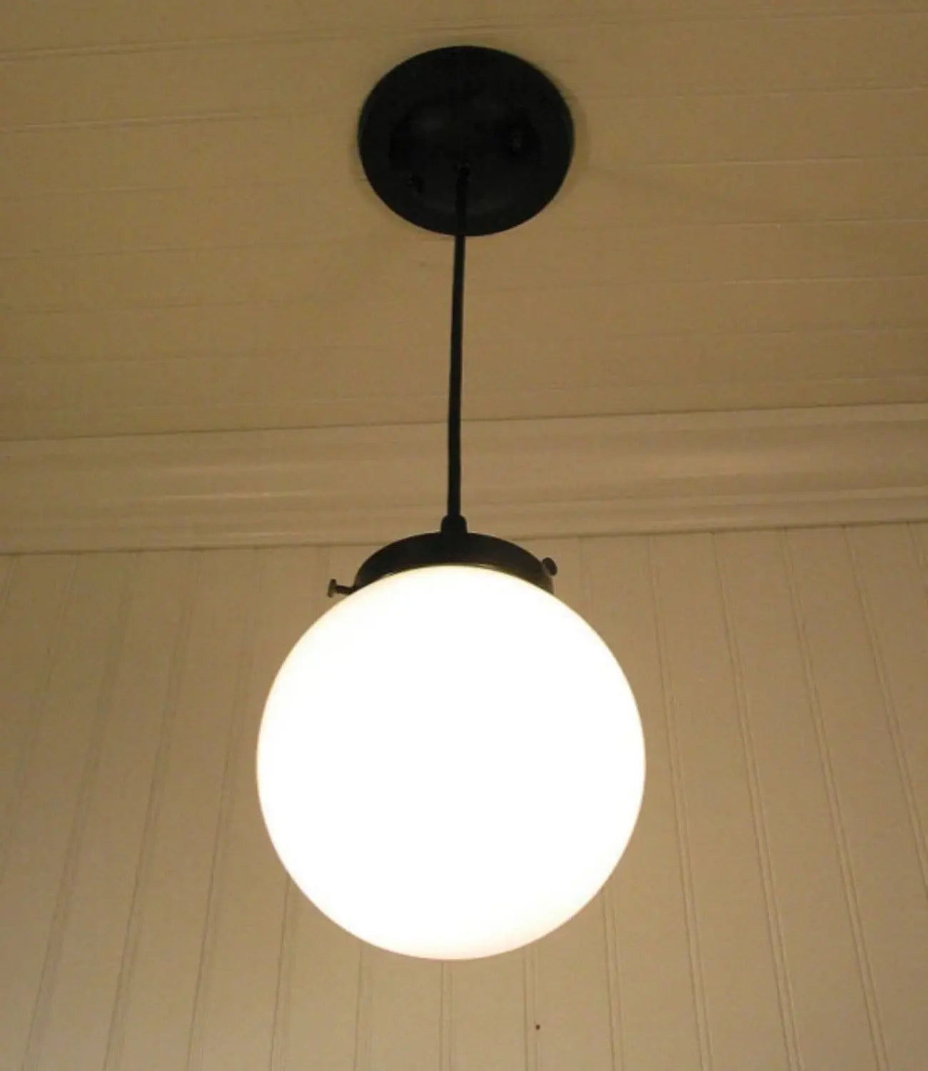 Milk Glass Pendant Light | Opal Glass | Milk Glass Lighting Fixture ...