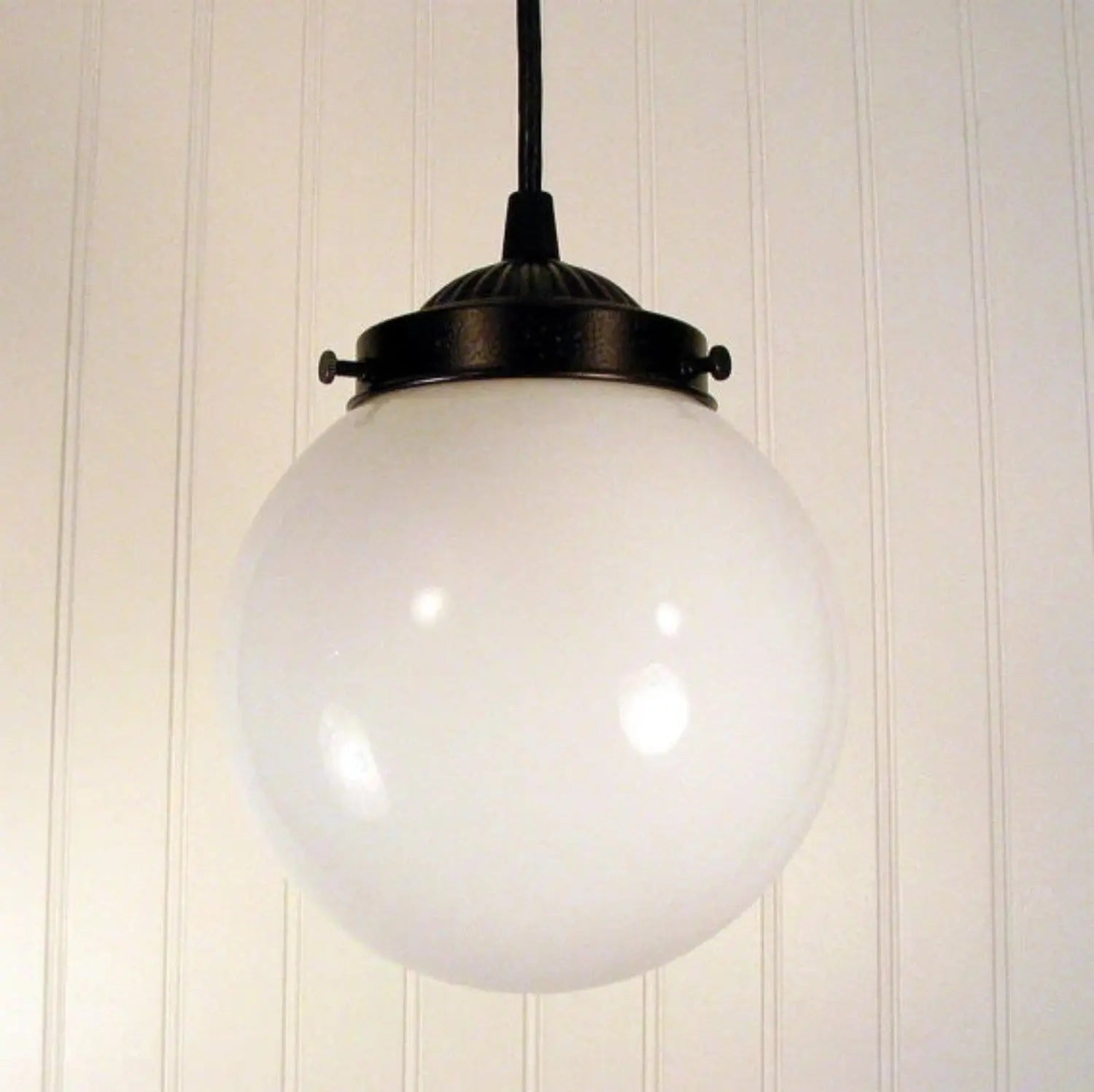 Milk Glass Pendant Light | Opal Glass | Milk Glass Lighting Fixture ...