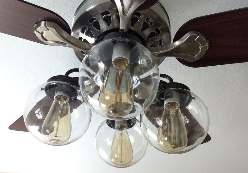 Decorative Glass Globes For Ceiling Fans | Shelly Lighting