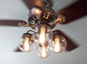 Modern Globe Ceiling Fan Light The Lamp Goods