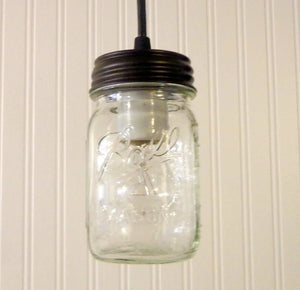 Mason Jar Pendant Light New Pint - The Lamp Goods