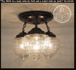 Island Falls. Ceiling Lighting Fixture Trio - The Lamp Goods
