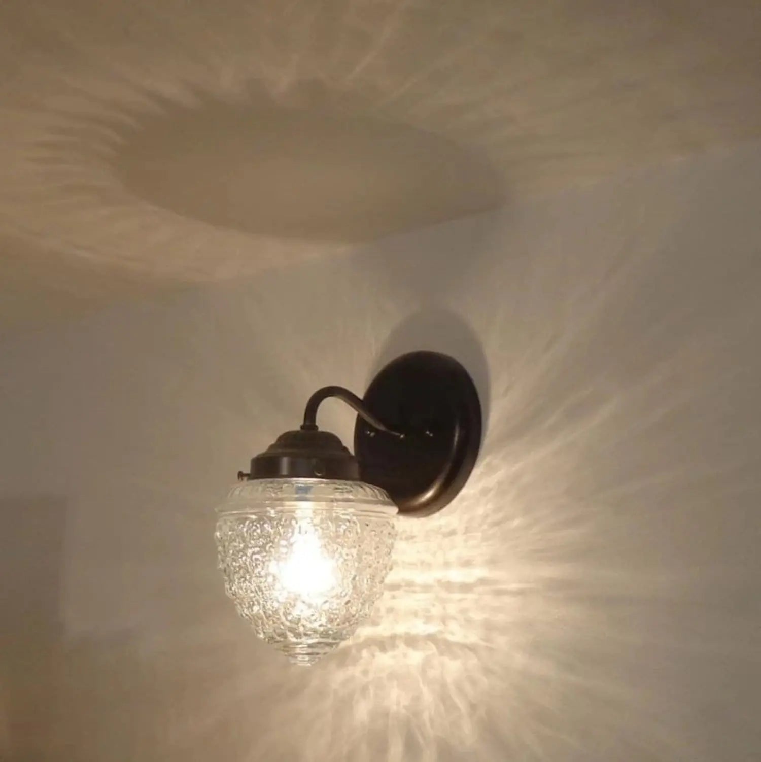 Acorn Glass Wall Sconce Light Fixture The Lamp Goods
