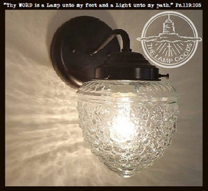 Acorn Glass Wall Sconce Light Fixture The Lamp Goods