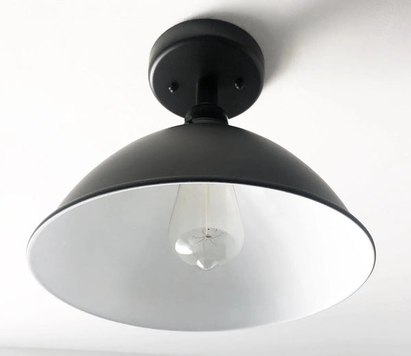 Black Farmhouse Ceiling Light for Modern Industrial Idea - The Lamp Goods