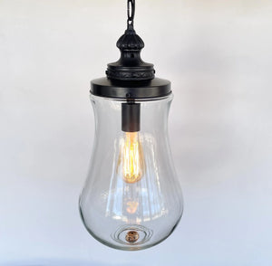 Large Teardrop Antique Glass Pendant Light The Lamp Goods