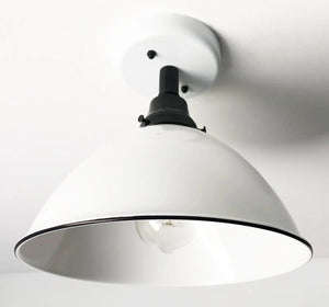 Large White Enamel Modern Farmhouse Ceiling Lighting The Lamp Goods