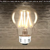LED Edison style 6-watt light bulb, 60-watt equivalent, for mason jar lighting.
