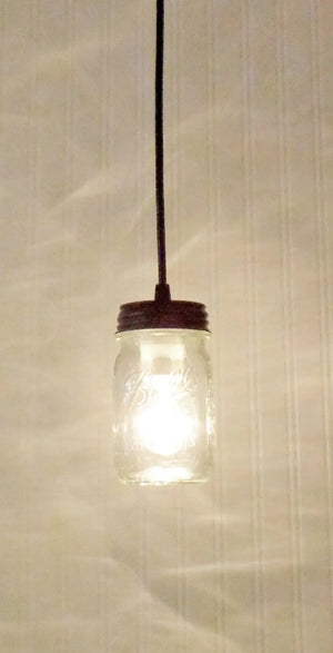 Mason Jar Pendant Light New Pint - The Lamp Goods
