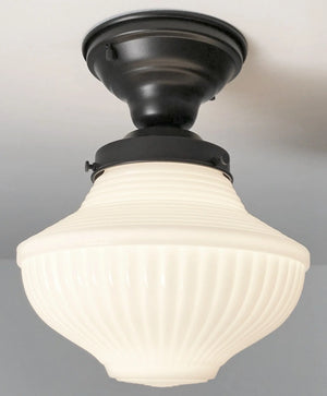 Traditional Milk Glass CEILING LIGHT Fixture The Lamp Goods