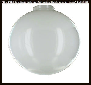 Milk Glass 12" Replacement Globe Only The Lamp Goods