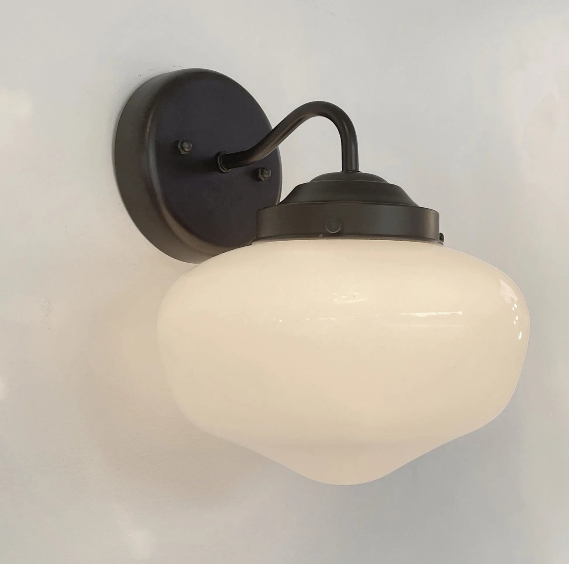 Modern Milk Glass Sconce Wall Light The Lamp Goods