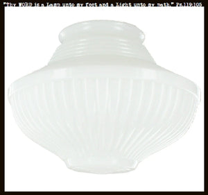 Traditional Milk Glass Replacement Globe