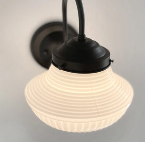 Traditional Milk Glass Sconce Wall Light The Lamp Goods