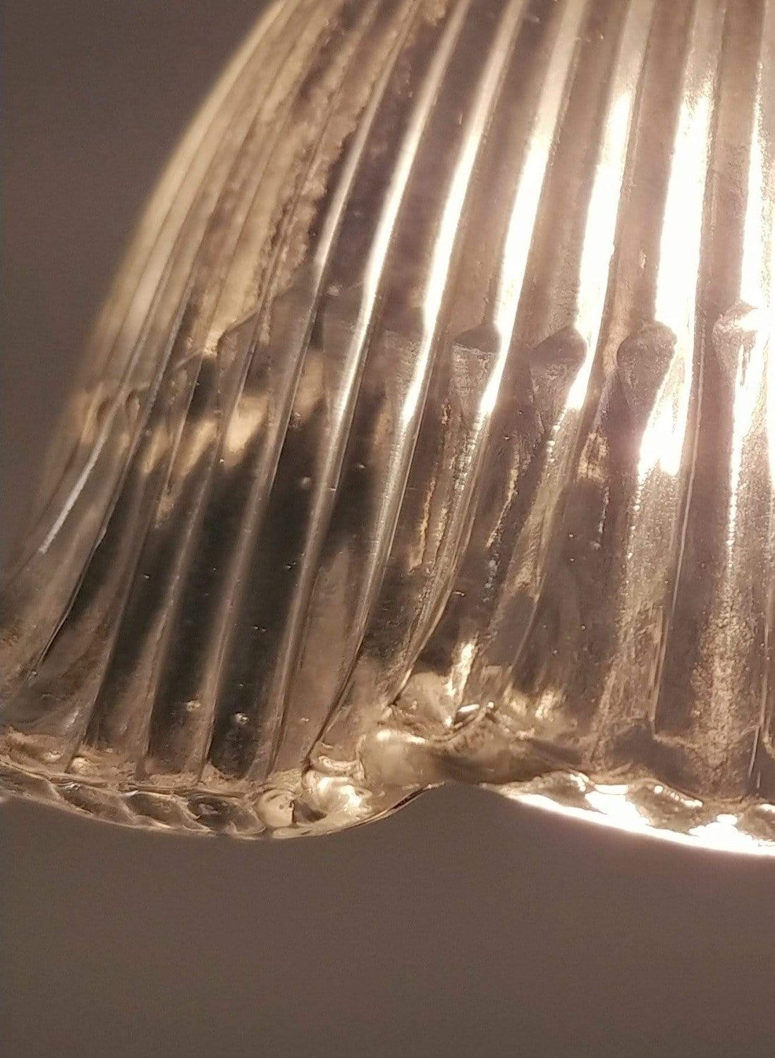 Triple Ruffle Vintage Holophane Pendant Light The Lamp Goods