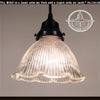 Triple Ruffle Vintage Holophane Pendant Light The Lamp Goods