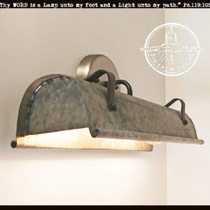 Galvanized Metal Wall Vanity Light