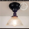 Vintage Holophane Glass With Exposed Socket Light The Lamp Goods
