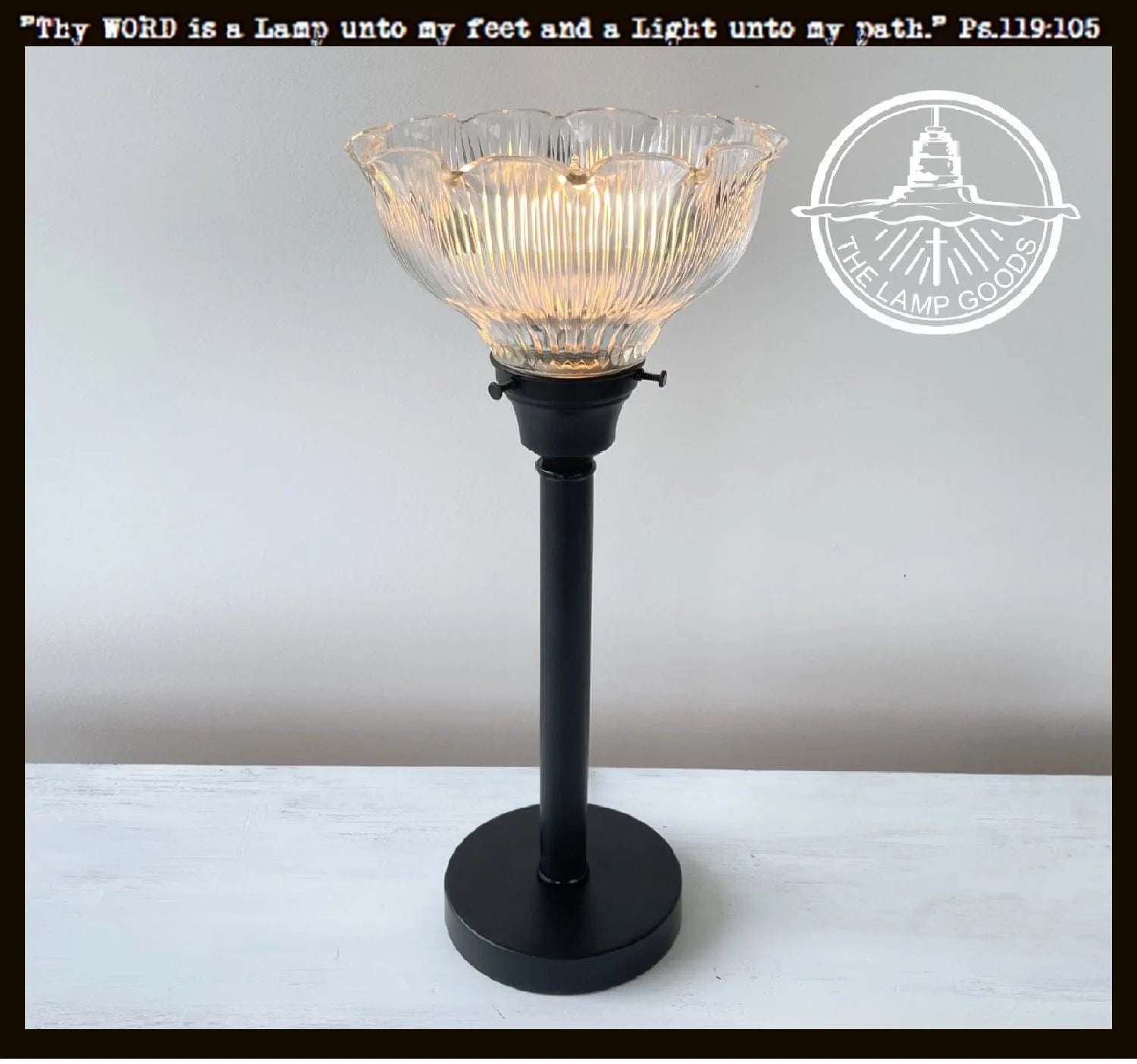 Vintage Holophane Glass Table Lamp The Lamp Goods