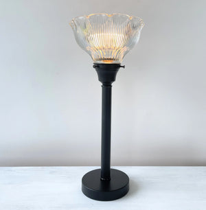 Vintage Holophane Glass Table Lamp The Lamp Goods