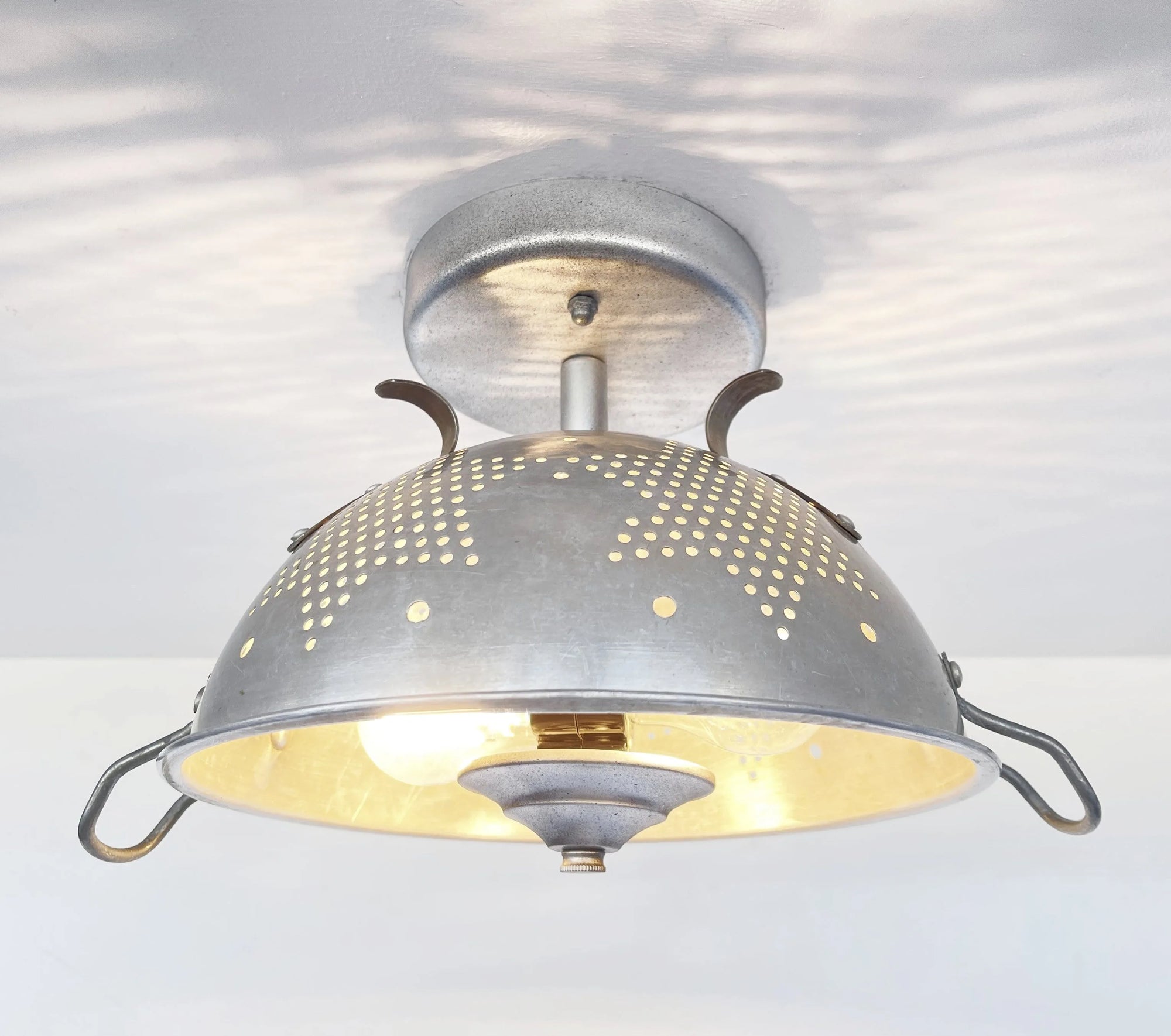 Vintage Star Colander Light Fixture Ceiling Light The Lamp Goods