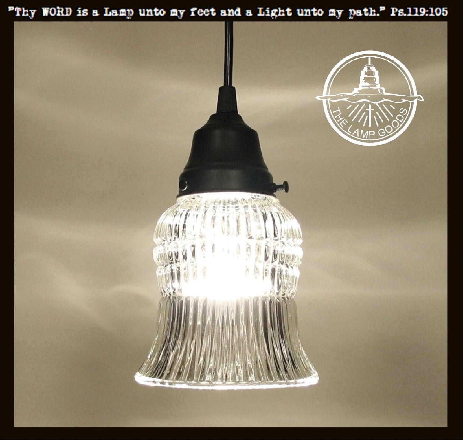 Vintage Bell Glass Hanging Pendant Light The Lamp Goods