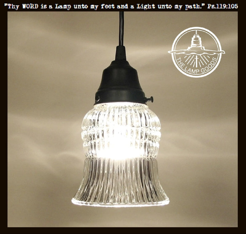 Vintage Bell Glass Hanging Pendant Light The Lamp Goods