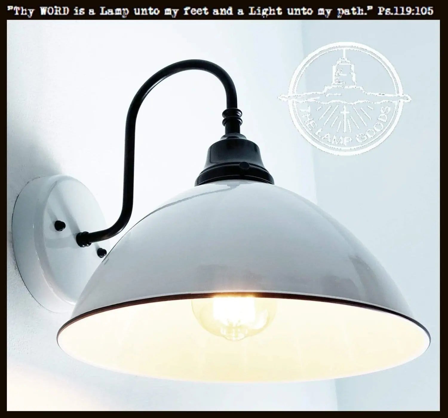 Large White Enamel Wall Sconce Light The Lamp Goods
