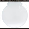 6" milk glass replacement globe for lamps
