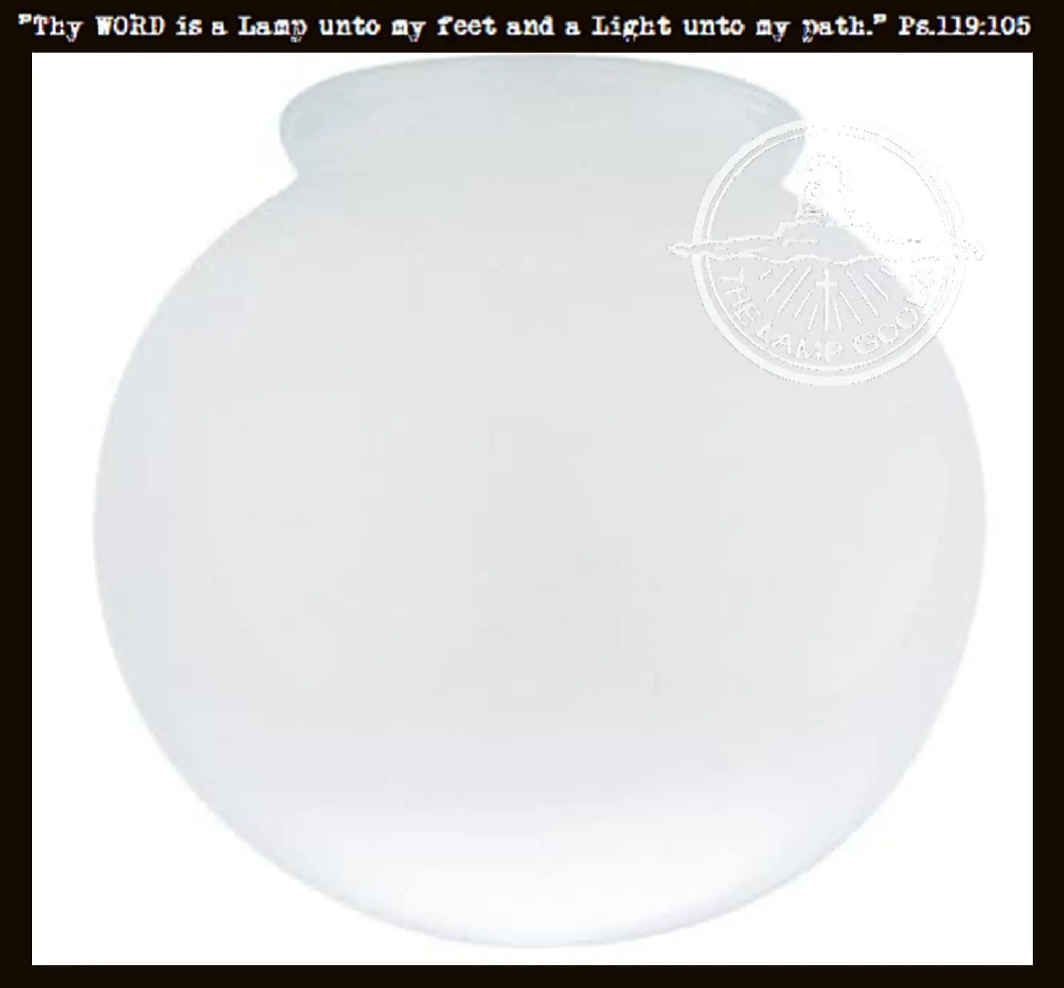 6" Milk Glass Replacement Globe The Lamp Goods